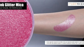 Pink Glitter Mica (Food Grade, 50-500micron)