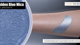 Golden Blue Mica น้ำเงิน ทอง (ขนาด A)