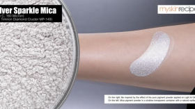 Silver Sparkle Mica (Size C, 160 Micron) (e.q. Timiron Diamond Cluster MP-149)