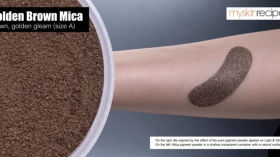 Golden Brown Mica น้ำตาล เหลือบทอง (ขนาด A)