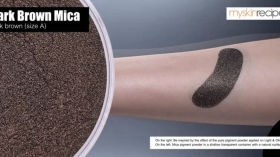 Dark Brown Mica น้ำตาลเข้ม (ขนาด A)