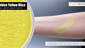 Golden Yellow Mica เหลือง เหลือบทอง (ขนาด A)