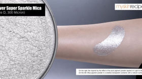 Silver Super Sparkle Mica (Size D, 300 Micron)