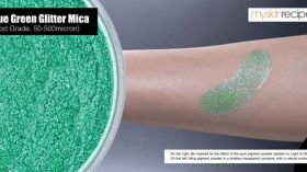 Blue Green Glitter Mica (Food Grade, 50-500micron)