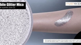 White Glitter Mica ประกายขาว (ขนาด D)