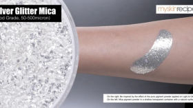 Silver Glitter Mica (Food Grade, 50-500micron)