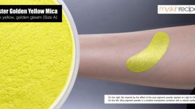 Luster Golden Yellow Mica เหลืองเข้ม เหลือบทอง (ขนาด A)