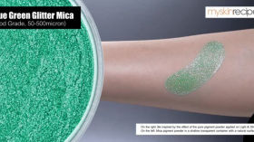 Blue Green Glitter Mica (Food Grade, 50-500micron)